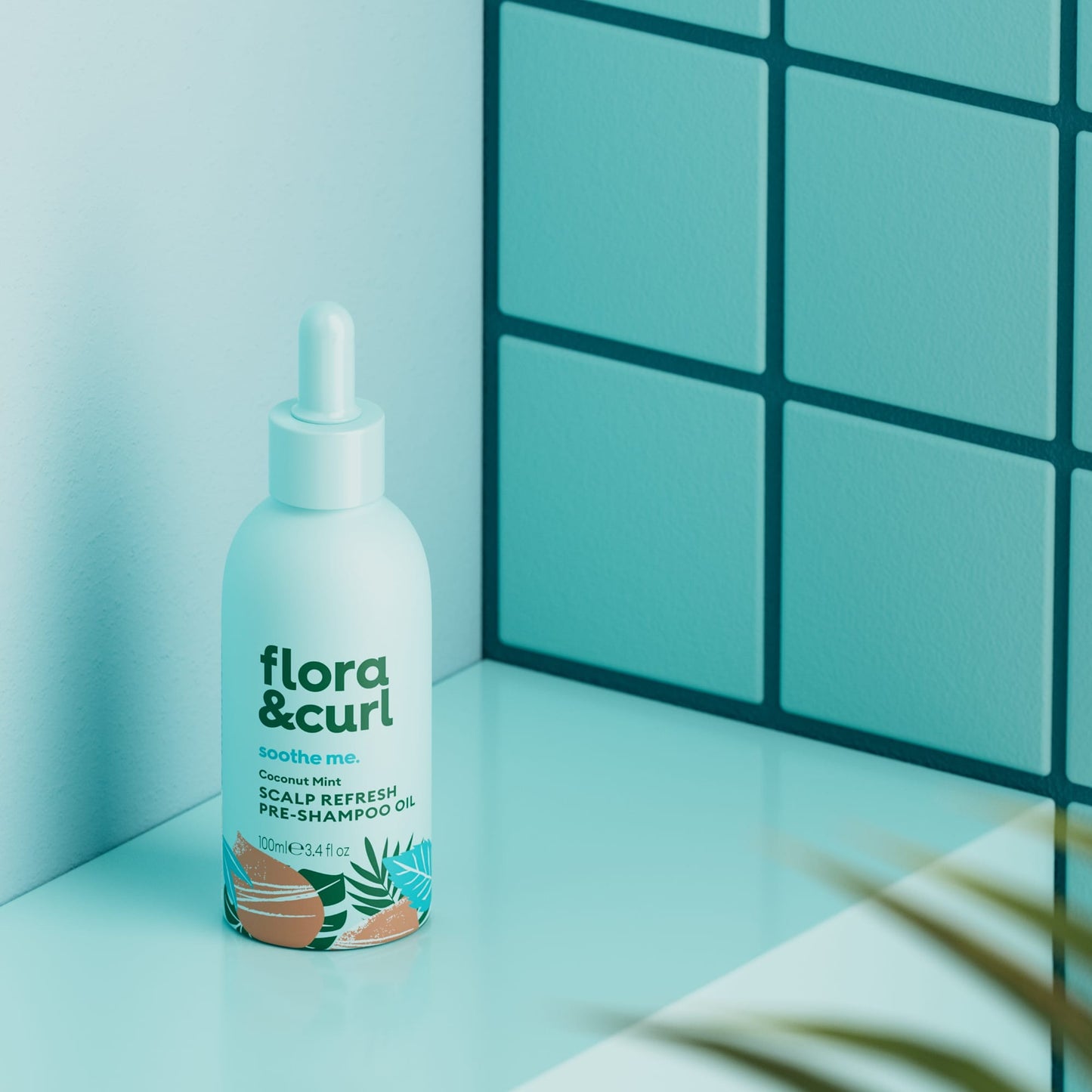 Flora & Curl - Coconut Mint Scalp Refresh Pre-Shampoo Oil