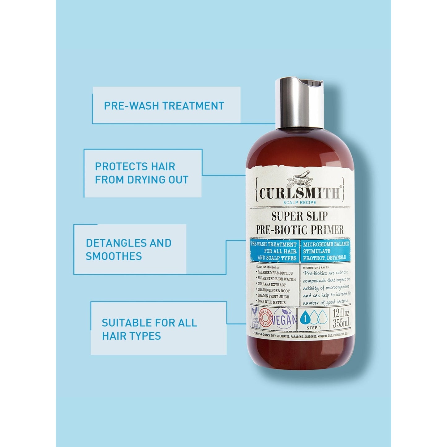 Curlsmith - Super Slip Pre-Biotic Primer 355 ml